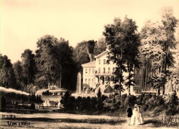 Das Sophienbad um 1860
